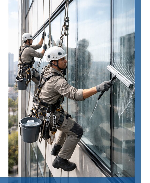 Мойка окон альпинистами в Кызыле от 4667 р. | ВЫСОТНИК-Кзл