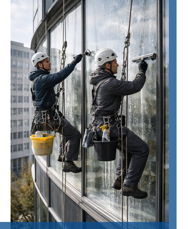 Мойка панорамных окон в Кызыле от 363 р. заказать у ВЫСОТНИК-Кзл