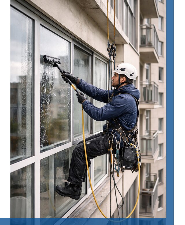 Мойка балконного остекления в Кызыле от 3630 р. | ВЫСОТНИК-Кзл