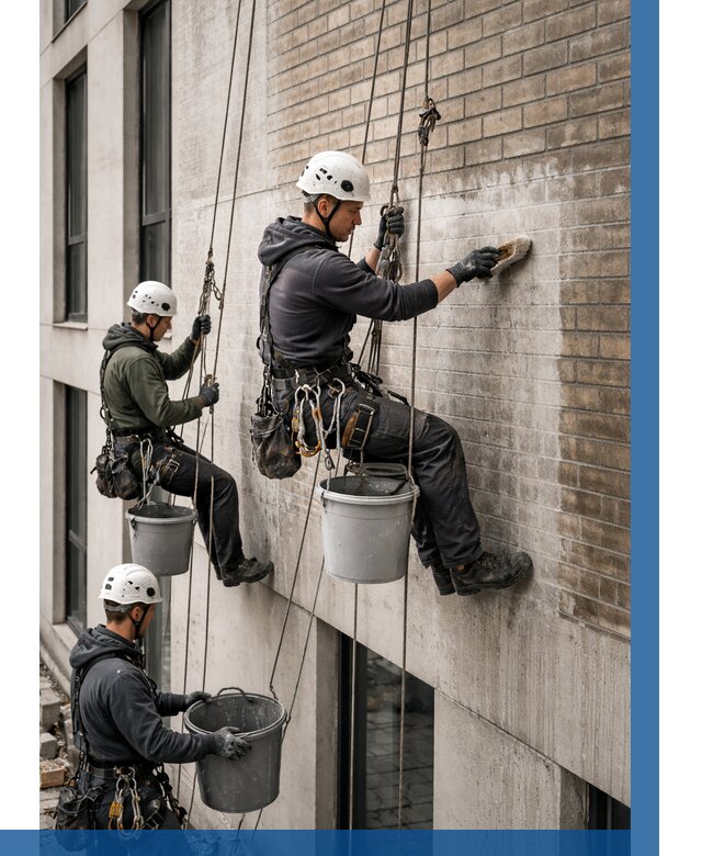 Удаление высолов с фасада в Кызыле от 259 р. | ВЫСОТНИК-Кзл