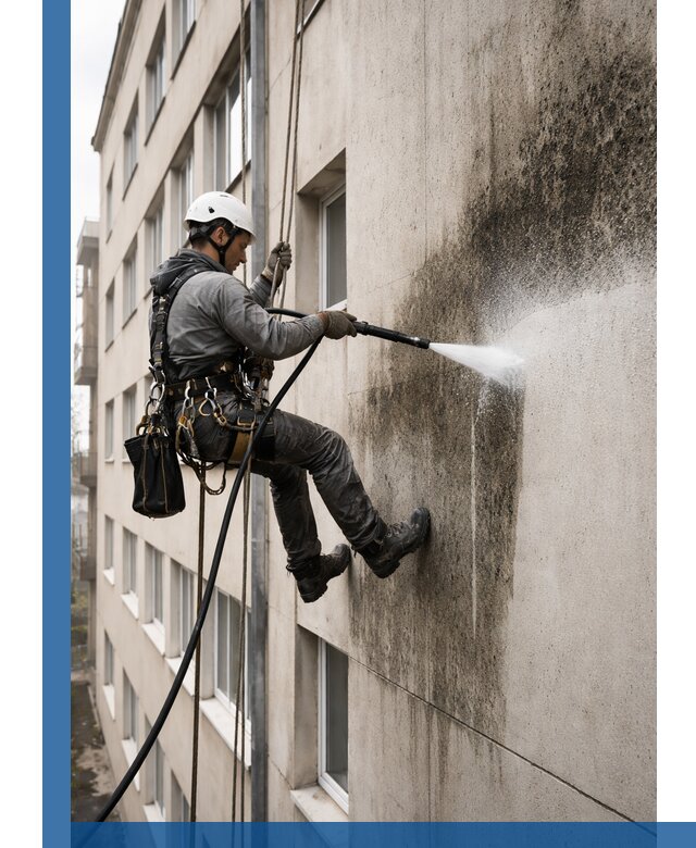 Профессиональная очистка фасадов от плесени в Кызыле