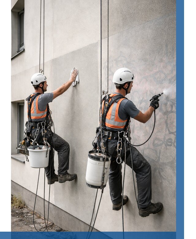 Антиграффити покрытие фасада в Кызыле от 622 р. | ВЫСОТНИК-Кзл