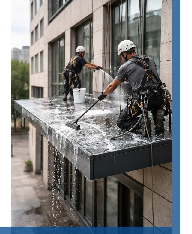 Мойка козырьков и навесов в Кызыле от 3630 р. | ВЫСОТНИК-Кзл