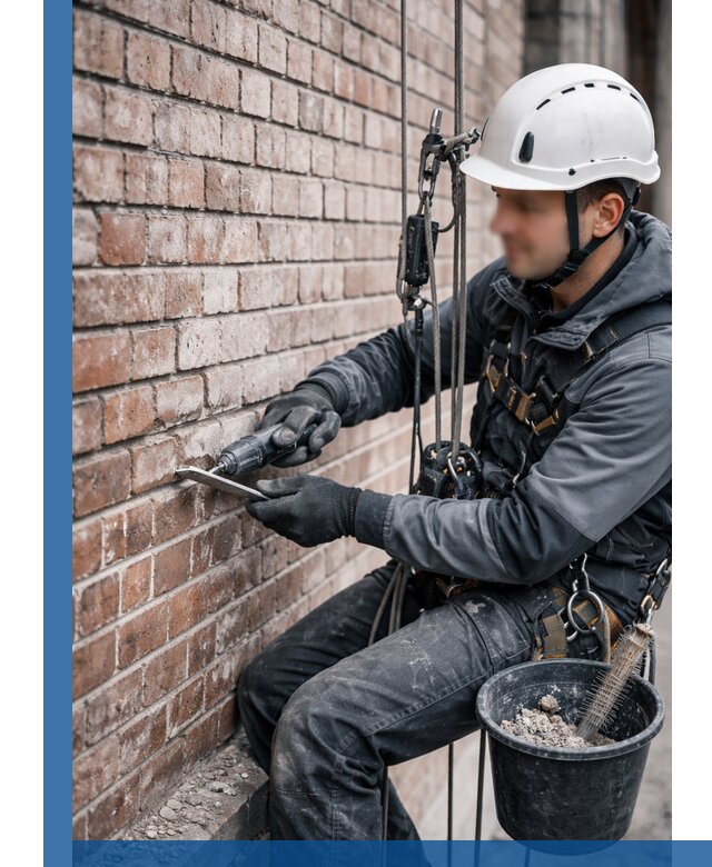 Расшивка кирпичных швов фасадов и стен, ремонт в Кызыле