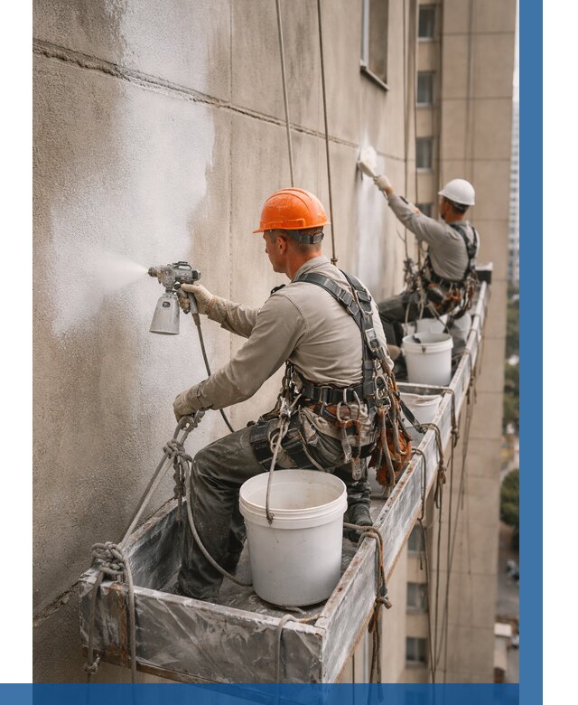 Грунтовка фасада на высоте в Кызыле от 124 р. | ВЫСОТНИК-Кзл