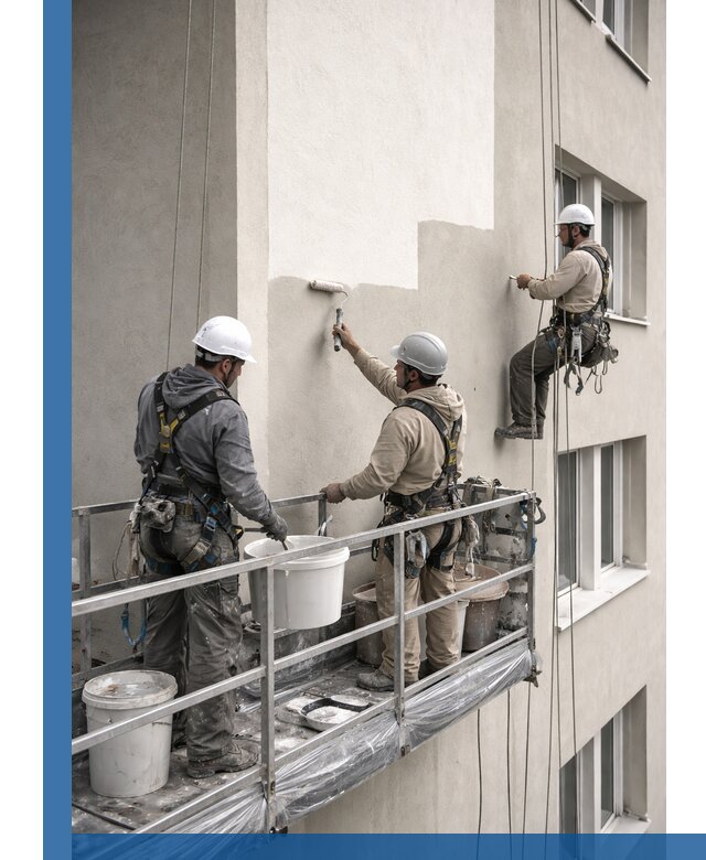 Покраска оштукатуренного фасада в Кызыле под ключ с гарантией