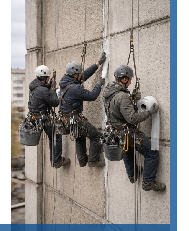 Ремонт межпанельных швов в Кызыле от 778 р. | ВЫСОТНИК-Кзл