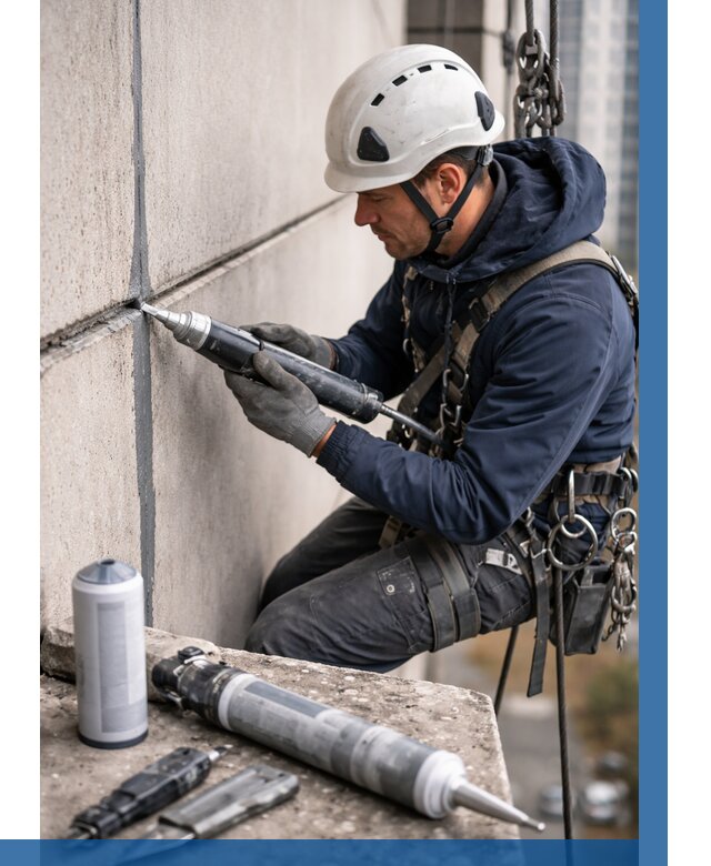 Вторичная герметизация швов в Кызыле от 467 р. | ВЫСОТНИК-Кзл