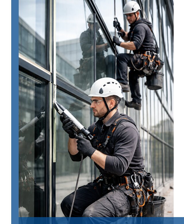 Герметизация витражных швов в Кызыле для зданий и фасадов