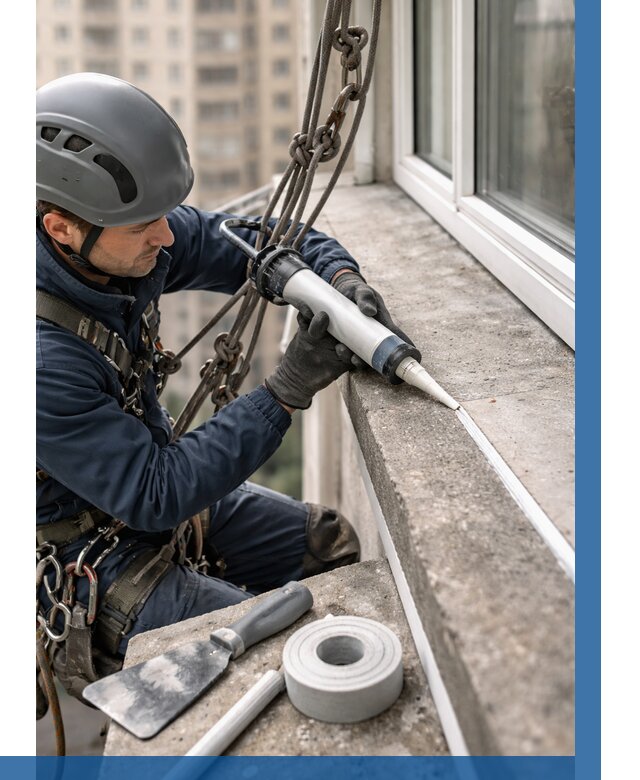 Герметизация балконного козырька в Кызыле от 4667 р. | ВЫСОТНИК-Кзл