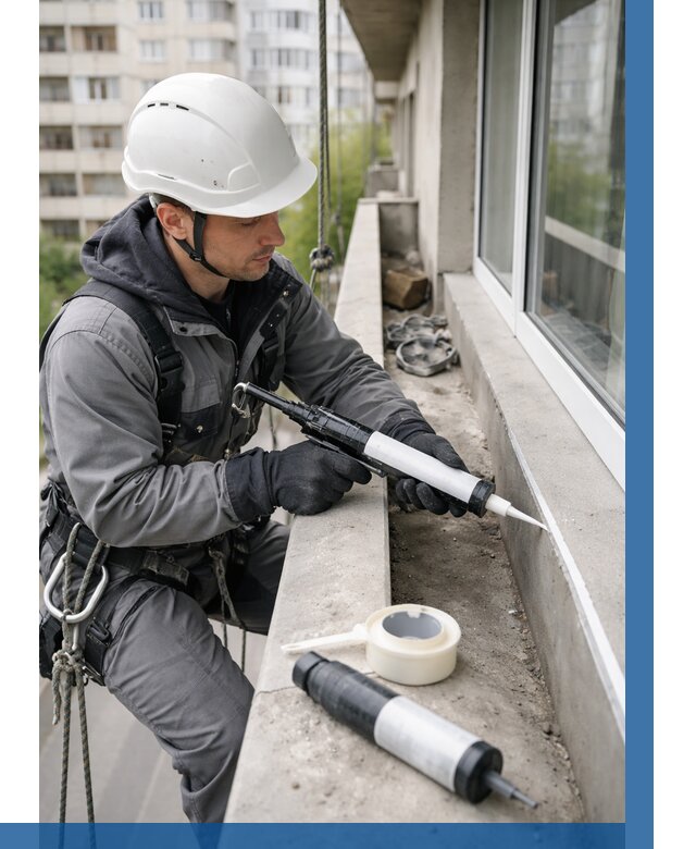 Герметизация швов лоджии в Кызыле от 4667 р. | ВЫСОТНИК-Кзл