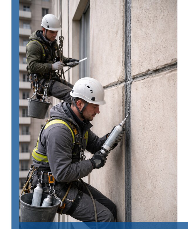 Герметизация деформационных швов фасада в Кызыле качественно