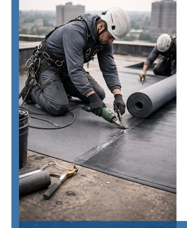 Ремонт мягкой кровли в Кызыле с выездом промальпинистов