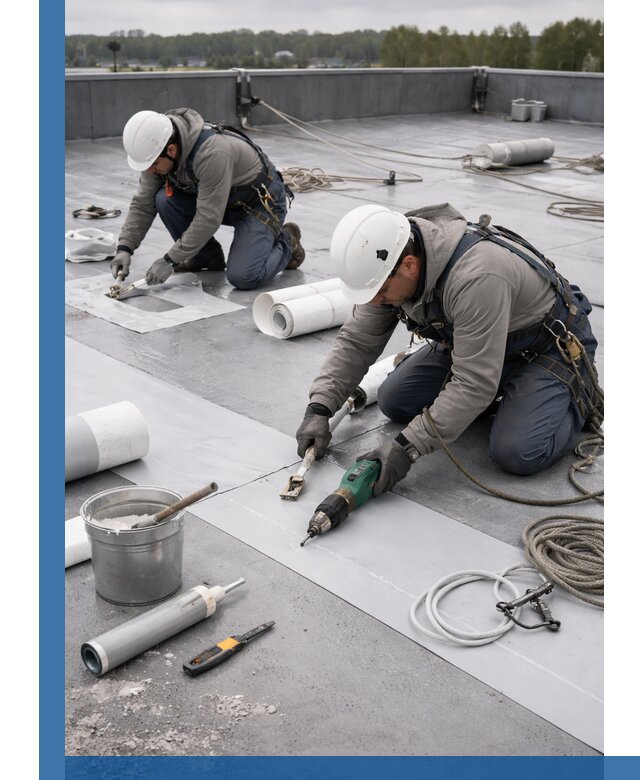 Ремонт мембранной кровли в Кызыле качественно и с гарантией