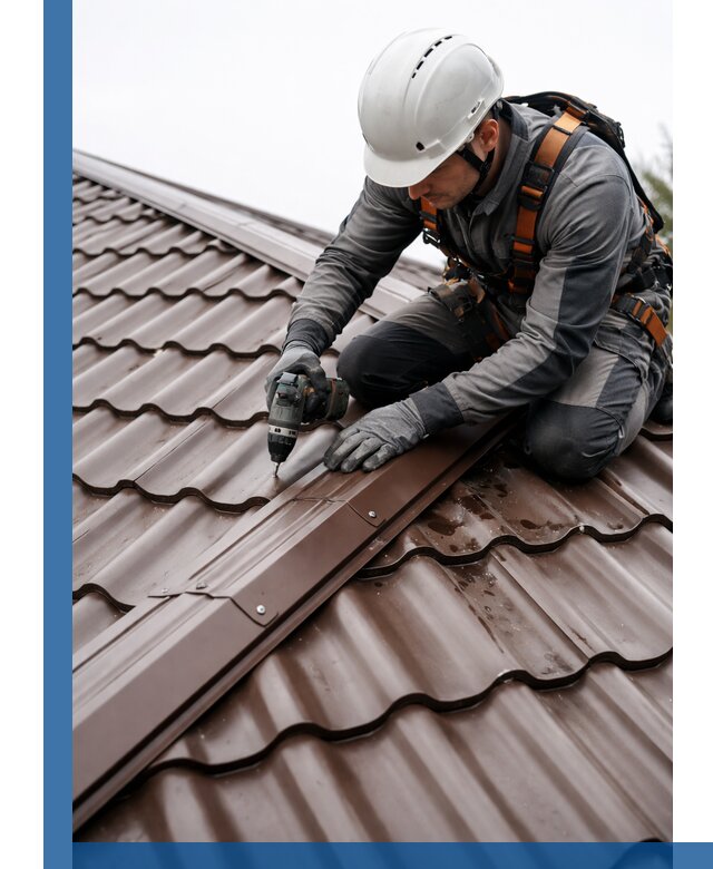 Ремонт металлочерепицы на крыше в Кызыле профессионально