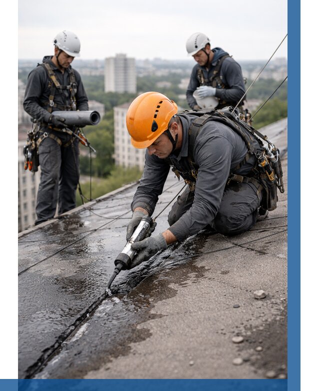 Устранение протечек кровли в Кызыле от 12445 р. | ВЫСОТНИК-Кзл