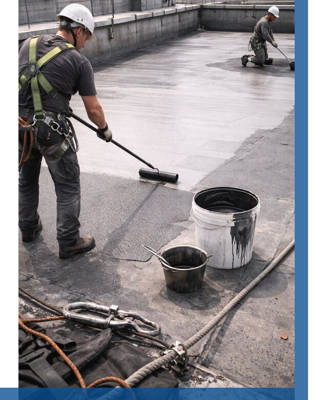 Гидроизоляция кровли жидкой резиной в Кызыле от 519 р. | ВЫСОТНИК-Кзл