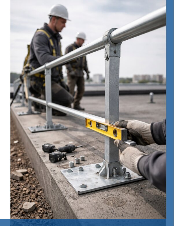 Монтаж кровельного ограждения в Кызыле от 1245 р. | ВЫСОТНИК-Кзл