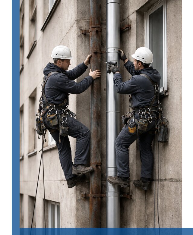 Замена водосточных труб в Кызыле: монтаж и демонтаж под ключ