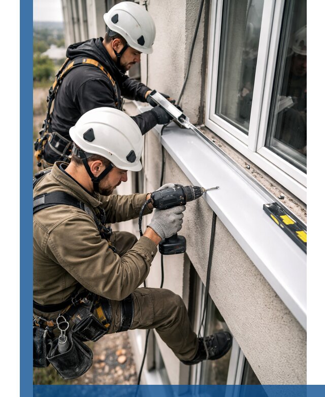 Профессиональный монтаж оконных отливов и отведения воды в Кызыле