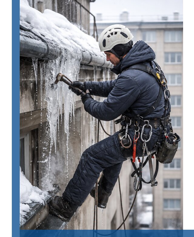 Удаление наледи и чистка водостоков в Кызыле оперативно и безопасно