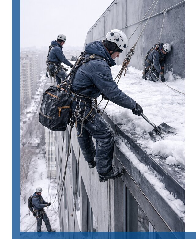 Абонентское обслуживание кровли зимой в Кызыле регулярный уход