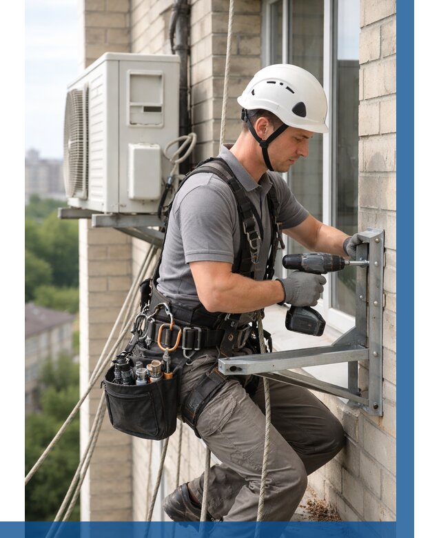 Установка кронштейнов кондиционера в Кызыле от 3630 р. | ВЫСОТНИК-Кзл