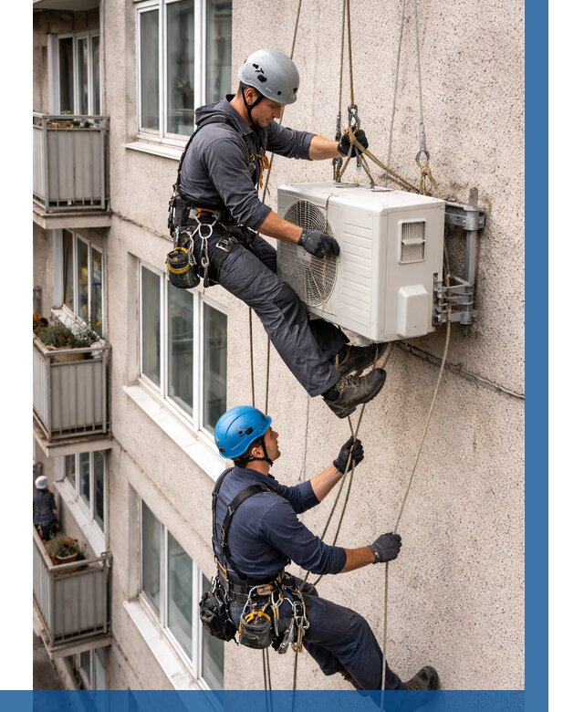 Перенос внешнего блока кондиционера в Кызыле от 9334 р.| ВЫСОТНИК-Кзл