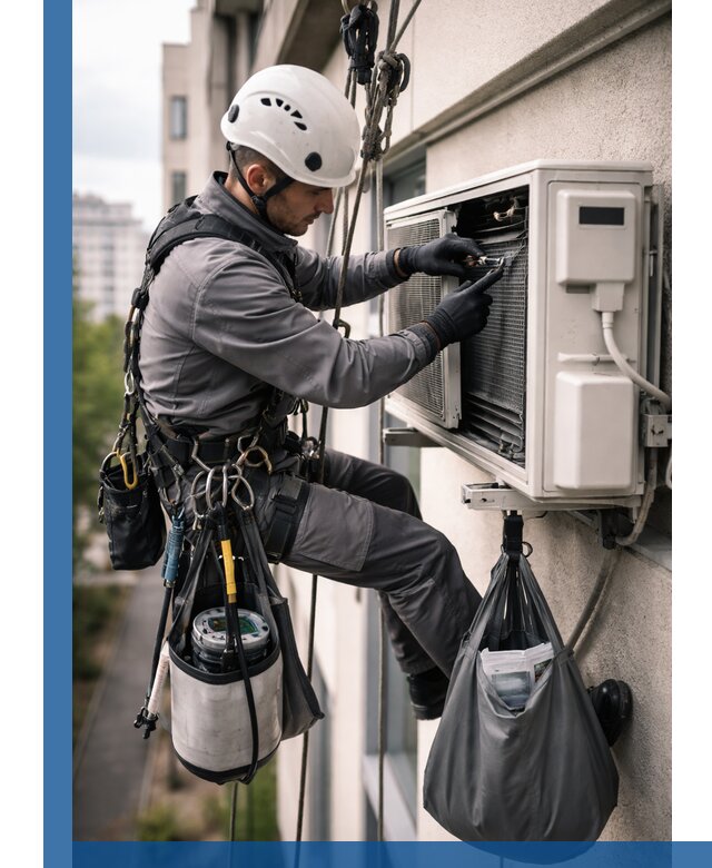 Обслуживание внешнего блока кондиционера в Кызыле профессионально