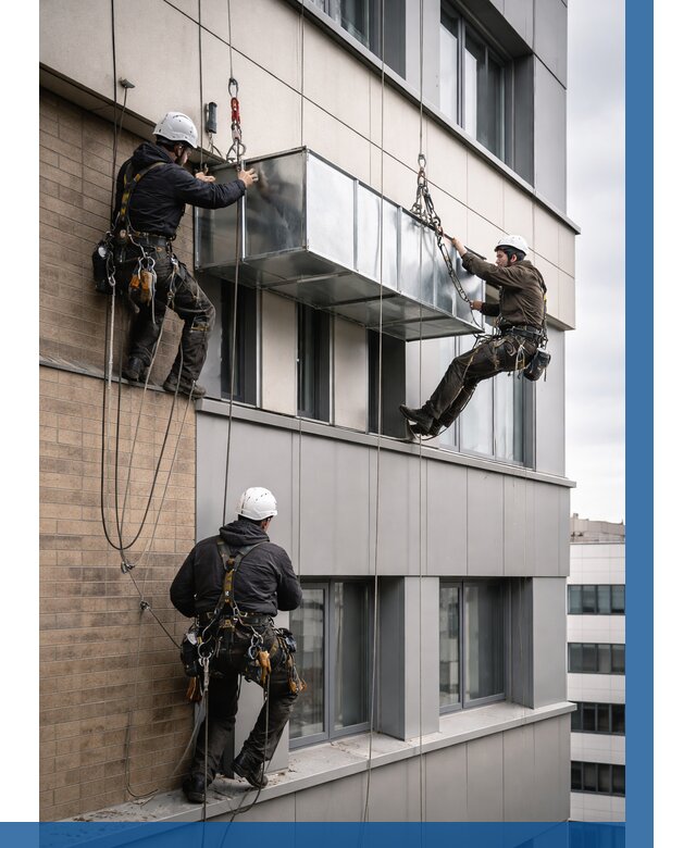 Монтаж воздуховодов на фасаде в Кызыле от 1556 р. | ВЫСОТНИК-Кзл