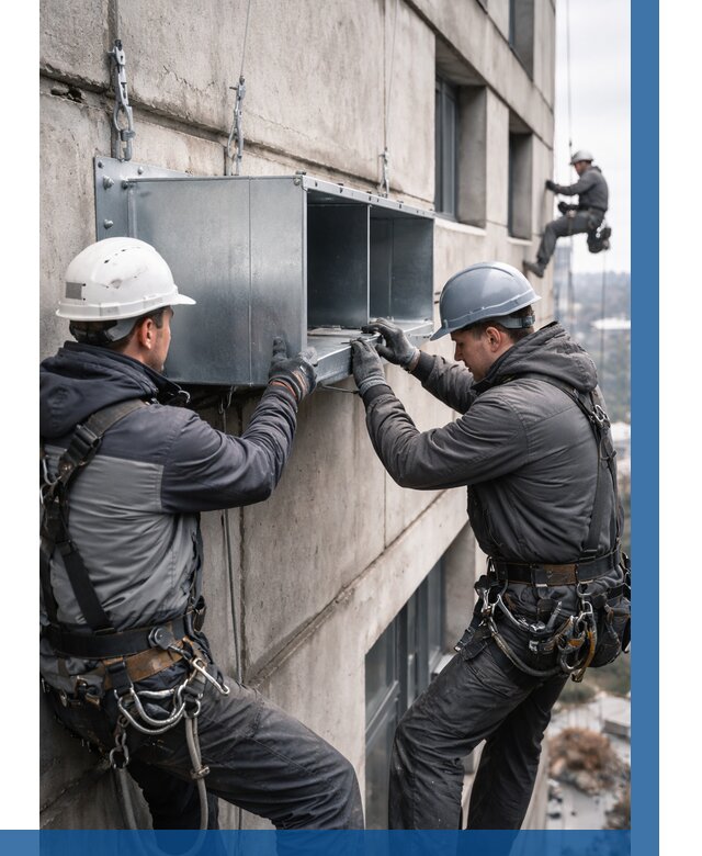 Монтаж вентиляционных коробов в Кызыле от 3111 р. | ВЫСОТНИК-Кзл