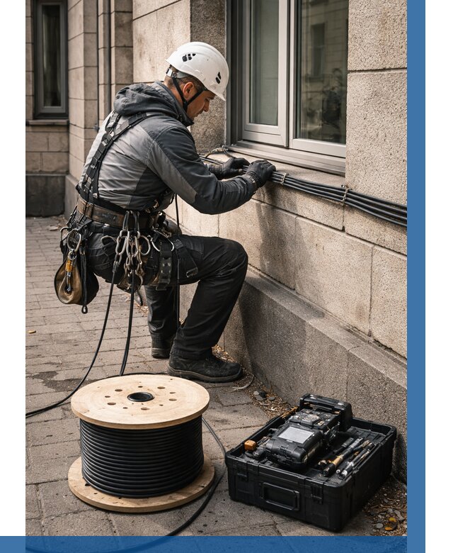 Прокладка оптоволоконного кабеля в Кызыле от 830 р. | ВЫСОТНИК-Кзл