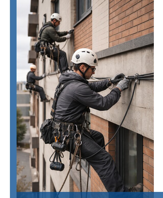 Крепление кабеля на фасаде монтаж и крепеж в Кызыле