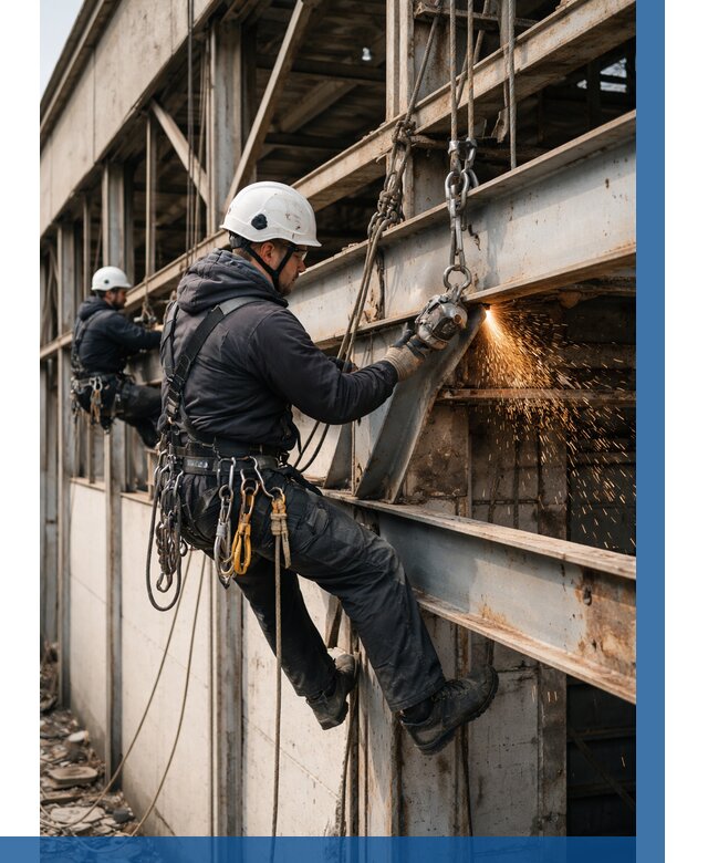 Демонтаж металлоконструкций на высоте в Кызыле от 6741р. |ВЫСОТНИК-Кзл