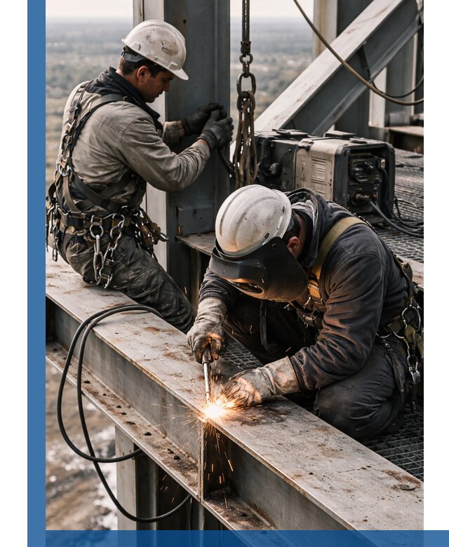 Высотные сварочные работы в Кызыле для промышленных объектов