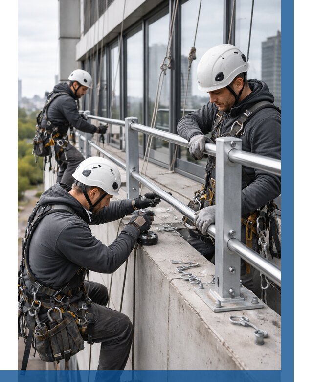 Монтаж ограждений на высоте в Кызыле, от 1245 р. | ВЫСОТНИК-Кзл