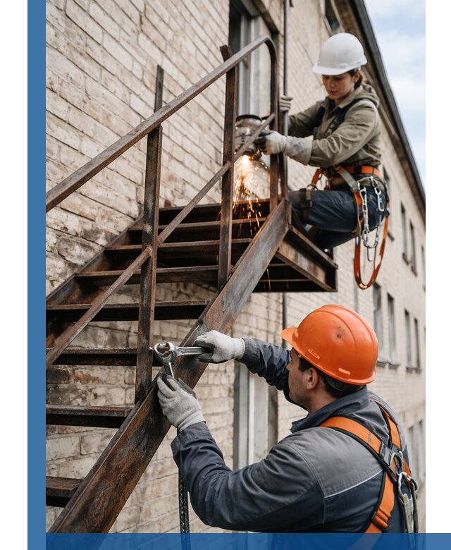 Ремонт и восстановление пожарных лестниц с выездом в Кызыле