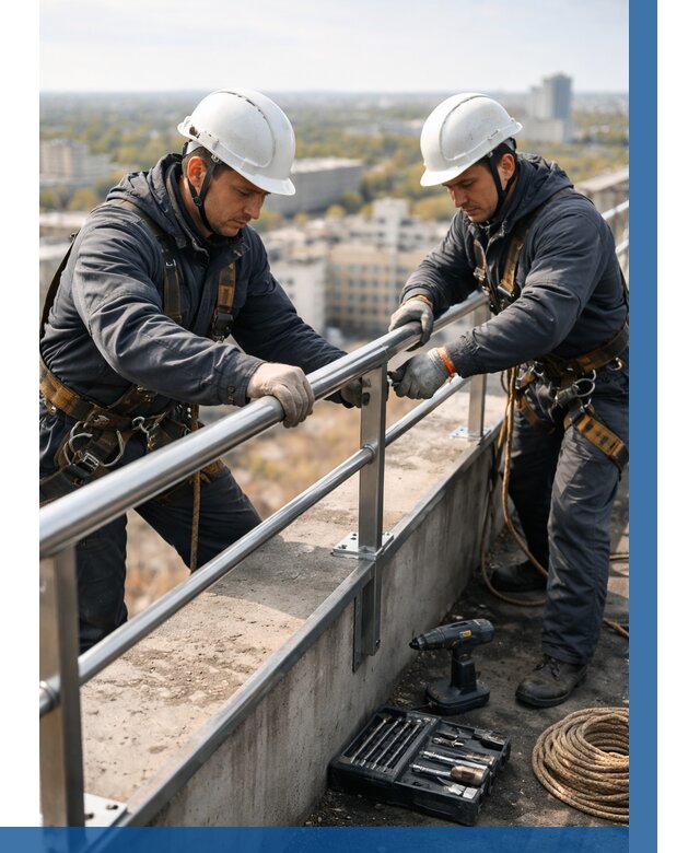 Монтаж перил на высоте в Кызыле от 2593 р. | ВЫСОТНИК-Кзл