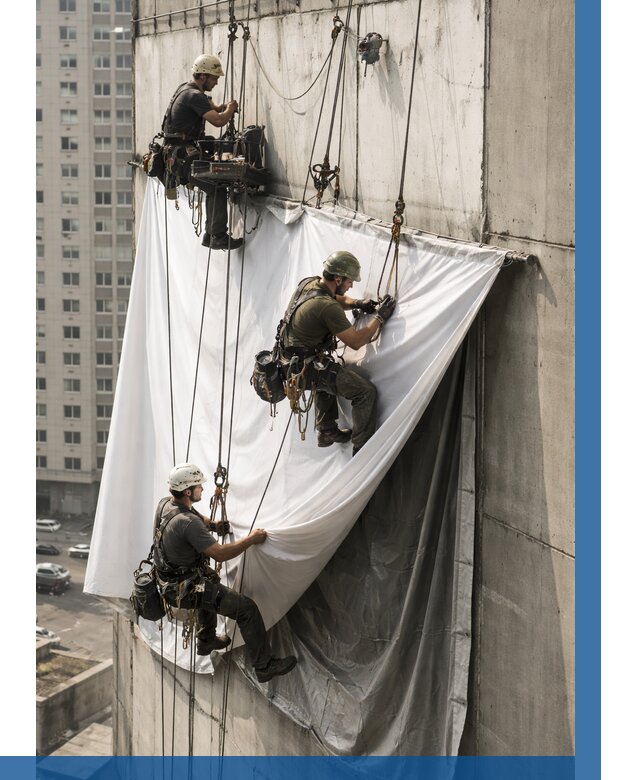 Замена баннерного полотна в Кызыле от 6741 р. | ВЫСОТНИК-Кзл—заказать