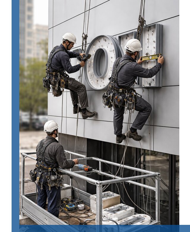 Профессиональный монтаж световых букв в Кызыле под ключ