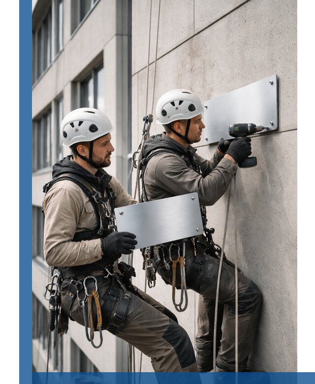 Монтаж табличек и указателей в Кызыле для зданий и сооружений