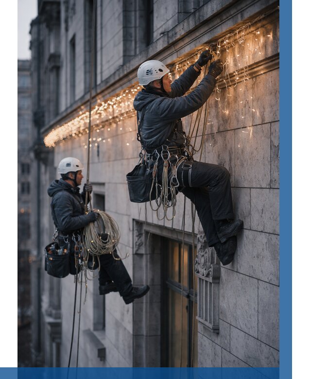 Монтаж новогодней иллюминации в Кызыле от 8815 р. | ВЫСОТНИК-Кзл