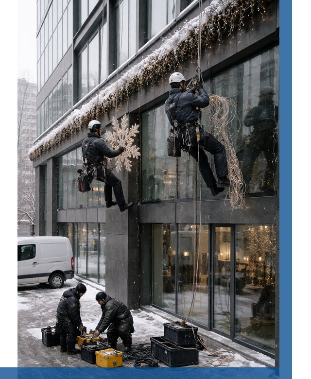 Демонтаж новогоднего оформления в Кызыле от 5704 р. | ВЫСОТНИК-Кзл