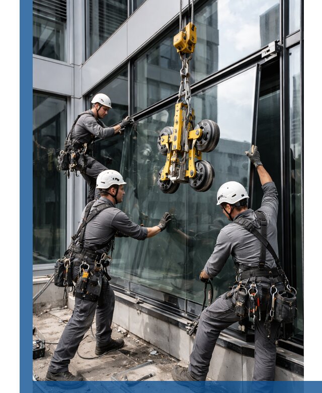 Структурное остекление фасадов в Кызыле монтаж и обслуживание