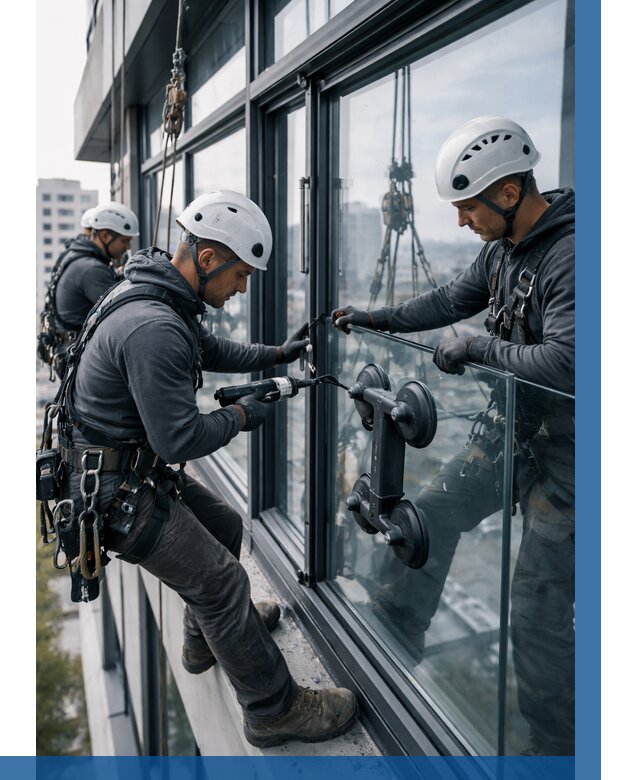 Витражное остекление зданий в Кызыле от 3630 р. | ВЫСОТНИК-Кзл