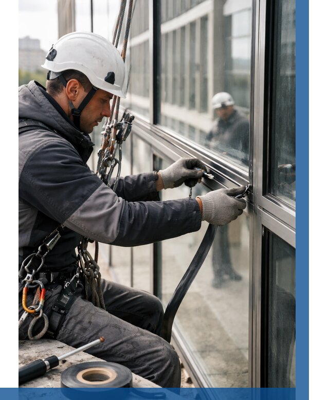 Ремонт витражных конструкций в Кызыле от 3630 р. | ВЫСОТНИК-Кзл