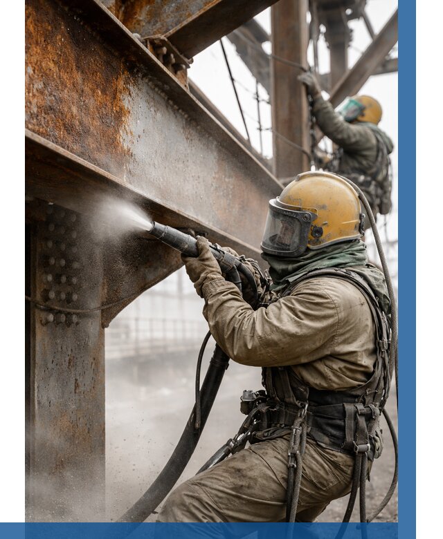 Пескоструйная очистка металлоконструкций в Кызыле по 622 р.  ВЫСОТНИК-Кзл