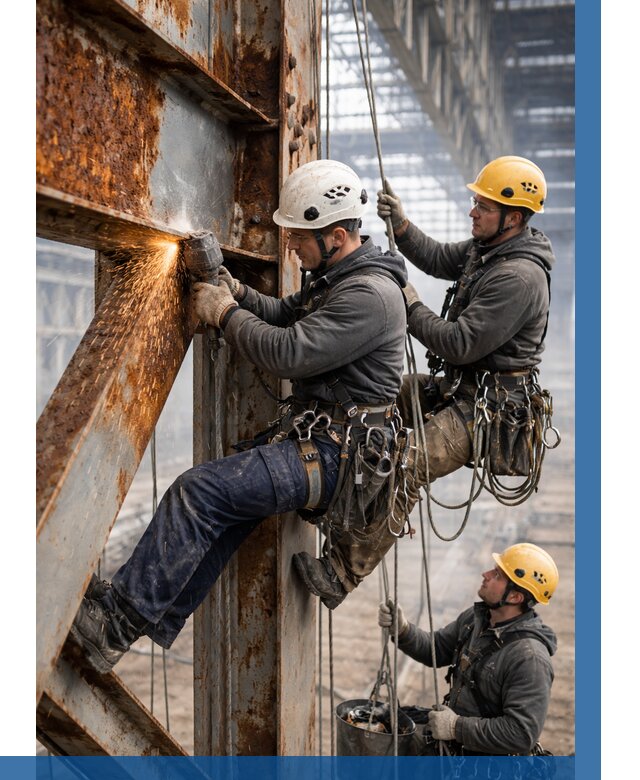 Зачистка металла от ржавчины в Кызыле от 363 р. | ВЫСОТНИК-Кзл