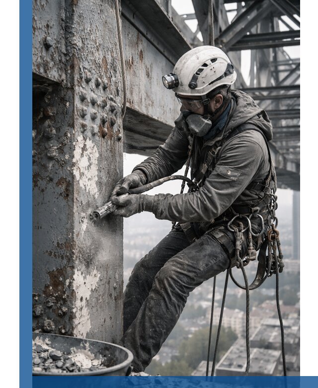 Удаление старой краски с металлических конструкций в Кызыле