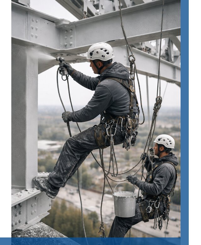 Покраска металлоконструкций на высоте в Кызыле 363 р |ВЫСОТНИК-Кзл